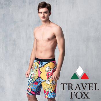 夏之戀TRAVEL FOX 大男寬口七分泳褲C19906