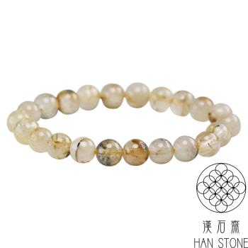 【漢石齋】天然A級鈦晶 手珠手串(8-8.5mm*22pcs)