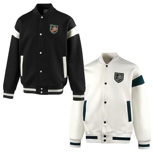 Puma 棒球外套 男裝 女裝 王淨 瘦子 代言款 亞規 黑/米白【運動世界】63252901/63252992