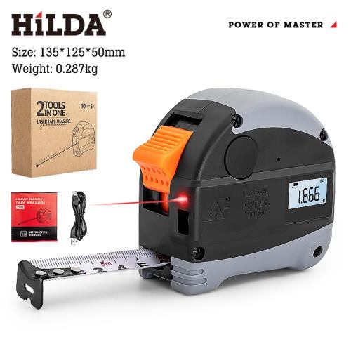 【HILDA希爾達】希爾達系列 雷射捲尺 5米捲尺+30米雷射距離