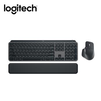 【Logitech 羅技】MX Keys S Combo 無線智慧鍵盤滑鼠組合 石墨灰