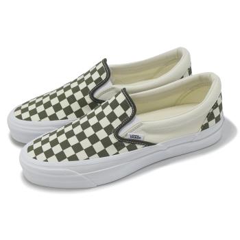 Vans 懶人鞋 LX Classic Slip-On 98 男鞋 綠 米白 棋盤格 經典 板鞋 休閒鞋 VN000D5AKCZ