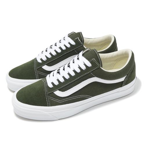 Vans 休閒鞋 Lx Old Skool 男鞋 軍綠 白 帆布 低筒 經典 板鞋 VN000D56KCZ