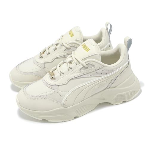 Puma 休閒鞋 Cassia Lux 女鞋 米白 奶茶 厚底 增高 緩衝 復古 老爹鞋 39783704