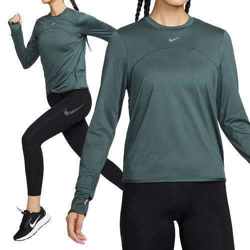 Nike Swift Elmnt Dfuvcrwtop 女款 綠色 運動 休閒 防曬 速乾 長袖 FB4298-338