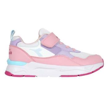 DIADORA 女大童躍動慢跑鞋-超寬楦-魔鬼氈 運動 訓練 慢跑