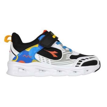 DIADORA 男中童電光時尚慢跑鞋-超寬楦-魔鬼氈 運動 訓練 慢跑