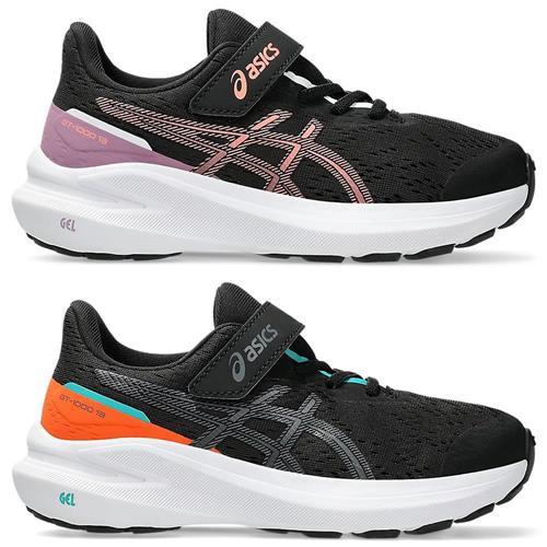 Asics 亞瑟士 童鞋 中童 慢跑鞋 GT-1000 13 PS 黑粉/黑灰【運動世界】1014A344-006/1014A344-007