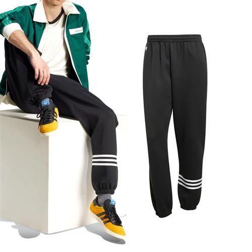Adidas NC Pants 男款 黑色 運動 休閒 三葉草 縮口 寬鬆 口袋 長褲 JC9903