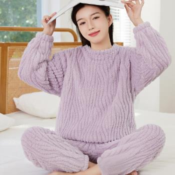 【藍尼居家】★水波紋提花舒棉睡衣(女睡衣/家居服/舒適/兩件式)