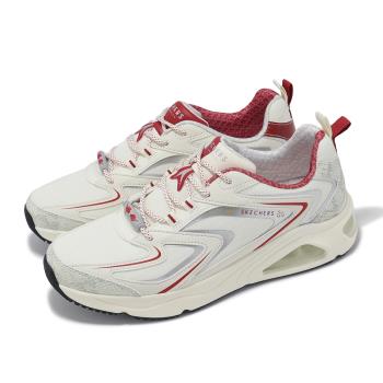 Skechers 休閒鞋 Tres Air Uno-Year Of The Snake 男鞋 米紅 蛇年 氣墊 厚底 802025WRD