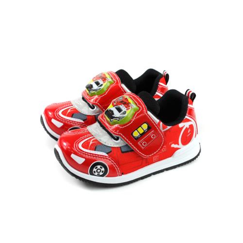 TOMICA 電燈運動鞋 魔鬼氈 紅色 中童 童鞋 TM7724 no824