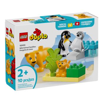 樂高積木LEGO 10442 202501 得寶系列 - 野生動物家庭：企鵝和獅子