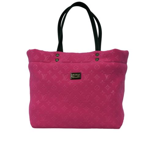 二手商品9.5成新_LV Scuba MM Monogram 潛水布肩背包/托特包(桃紅色)