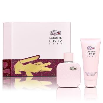 LACOSTE 經典玫瑰淡香精禮盒(淡香精50ml+身體乳100ml)