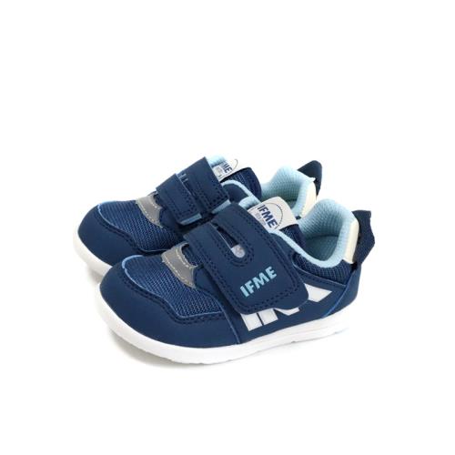 IFME 小孩鞋 運動鞋 魔鬼氈 藍色 小童 童鞋 IF20-430203 no252