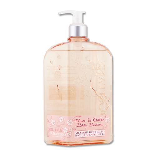 【L’OCCITANE 歐舒丹】櫻花沐浴膠 500ML（百貨公司貨）(保存期限至2026年06月)