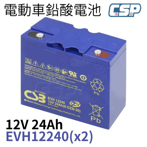 CSB EVH12240 希世比 電動車 不斷電系統 電動輪椅 太陽能組 電動摩托車 高循環 CSP