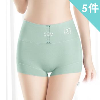 【Dylce 黛歐絲】5件組-現貨-天生柔軟高腰提臀四角安全褲/無痕內褲/女內褲/高腰內褲/保暖內褲(隨機)