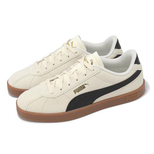 Puma 休閒鞋 Club II 男鞋 女鞋 米白 黑 膠底 麂皮 燙金 復古 情侶鞋 39744407