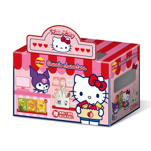 樂事洋芋片三麗鷗帆布束口保冷袋歡樂箱