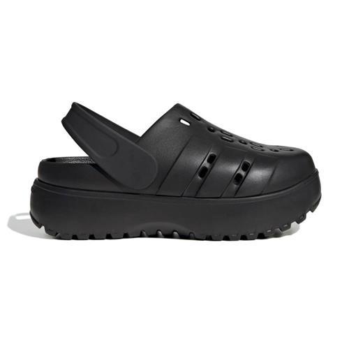 Adidas Adilette Clog Platform 女鞋 黑色 厚底 增高 透氣 防滑 拖鞋 JP9577