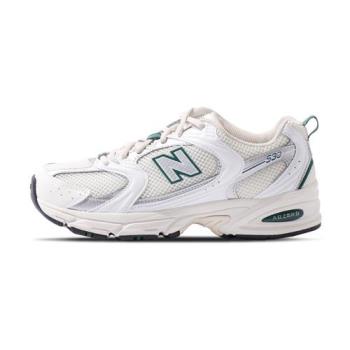 New Balance 男鞋 女鞋 米白綠色 中性 復古 休閒 舒適 穩定 緩衝 休閒鞋 MR530SX