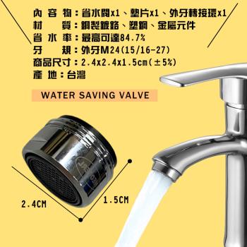 金德恩 臺灣製造 Neoperl 四分氣泡式出水省水閥2010/水龍頭/外牙型/省水器/節水器/水波器/過濾器