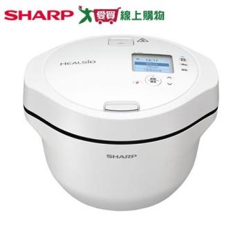 SHARP 2.4L智慧攪拌零水鍋 洋蔥白 KN-V24AT(W)【愛買】