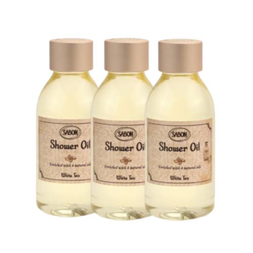 SABON 白茶沐浴油100ml*3入(航空版)