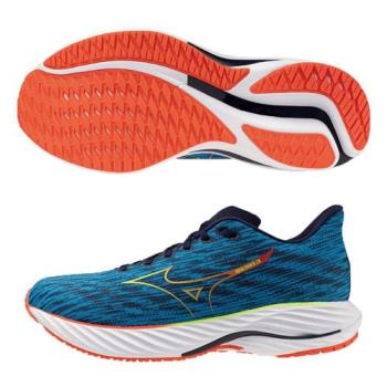 Mizuno 美津濃 慢跑鞋 男鞋 WAVE RIDER 28 藍綠【運動世界】J1GC240356