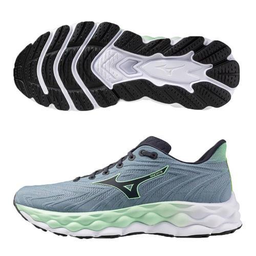 Mizuno 美津濃 慢跑鞋 男鞋 WAVE SKY 8 灰藍【運動世界】J1GC240251
