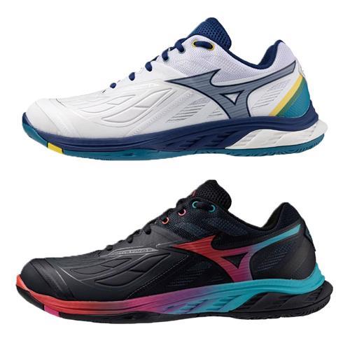 Mizuno 美津濃 羽球鞋 男鞋 3E寬楦 WaveFang 2 白藍/黑藍【運動世界】71GA231336/71GA231337