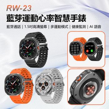 IS愛思 RW-23 智慧手錶，輕巧僅75g，尺寸26.8 x 4.8 x 1.5 mm，2吋以下小巧銀幕。搭載心率偵測、內建音樂播放、藍芽通話、運動偵測、計時、鬧鐘、睡眠監測、健康資料偵測等多功能。適合路跑、腳踏車、登山等運動適用範圍。相容iOS與Android系統，待機時間1-7天。顏色選擇：黑色、灰色、橘色。NCC認證碼：CCAJ23LP5200T6。