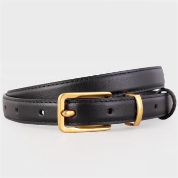 【米蘭精品】皮帶真皮腰帶-牛皮簡約設計感女配件3色74jp39