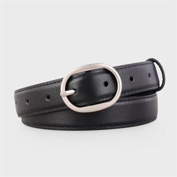 【米蘭精品】皮帶真皮腰帶-牛皮簡約通勤女配件3色74jp35