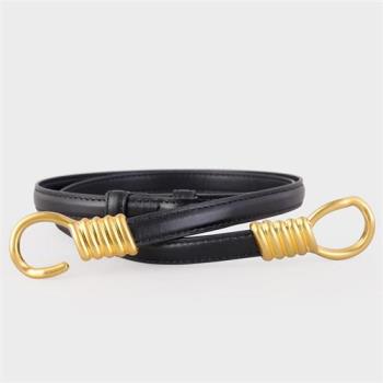 【米蘭精品】皮帶真皮腰帶-牛皮免打孔時尚百搭女配件3色74jp13