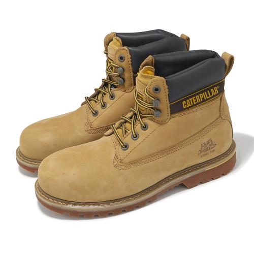 CAT 工作鞋 Holton SB E FO HRO 6 男鞋 寬楦 卡其 工作靴 CA708215