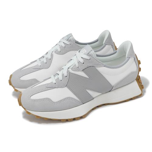 New Balance 休閒鞋 327 女鞋 雨雲灰 鏡灰 麂皮 拼接 復古 情侶鞋 NB WS327NKC-B