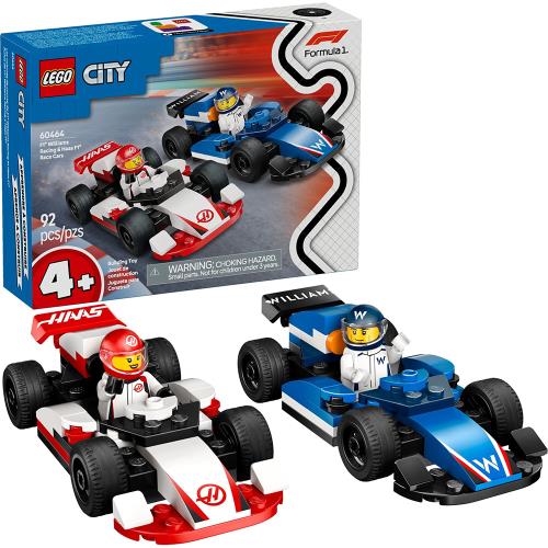 樂高積木LEGO 60464 202501 城市系列 - F1® Williams Racing 和 Haas F1® 賽車