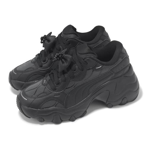 Puma 老爹鞋 Pulsar Wedge Wns Charms 女鞋 黑 厚底 增高 拼接 休閒鞋 40097301