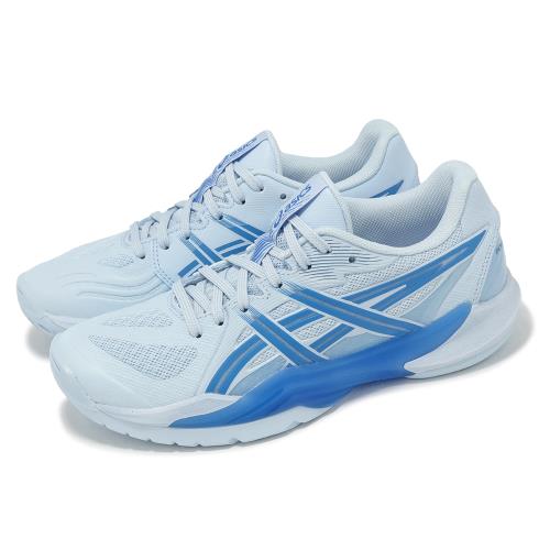Asics 羽球鞋 Powerbreak FF 女鞋 藍 支撐 室內運動 羽排鞋 亞瑟士 1072A104400