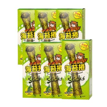【小浣熊】泰國海苔捲 醬燒原味 X 6盒