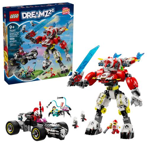 樂高積木LEGO 71497 202501 DREAMZzz系列 - 庫柏的老虎機甲和齊洛的改裝車