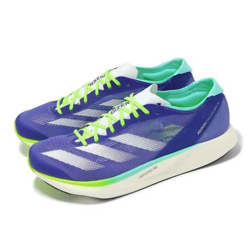 adidas 競速跑鞋 Adizero Takumi Sen 10 男鞋 藍 雙層緩震中底 推進 運動鞋 IF1211