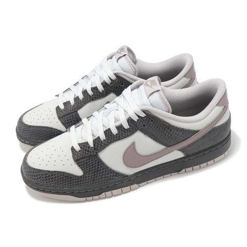 Nike 休閒鞋 Dunk Low SE 男鞋 深灰 紫 藕粉 蛇紋 鱗片 HV6932-299