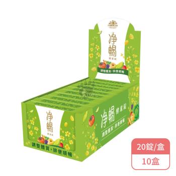 【大漢酵素】淨暢錠X10盒 盒裝淨暢酵素錠 20錠/盒(共200錠)
