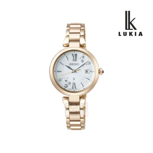 【SEIKO精工】SSQW084J Lukia 花卉系列鈦金屬太陽能電波錶 27.9mm 1B32-0BK0G 公司貨