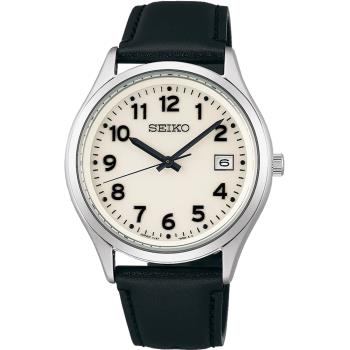 SEIKO 精工 SPIRIT 太陽能中性風格時尚腕錶/白X黑/38.7mm (V157-0DX0Z/SBPX157J)SK003