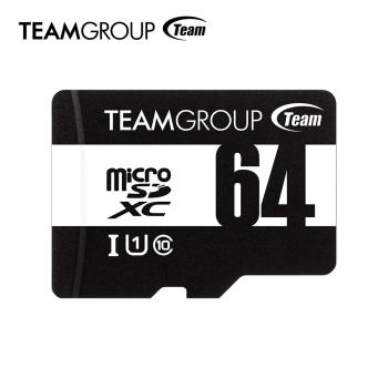Team 十銓 64GB microSDXC UHS-I U1 C10記憶卡 100MB/s(含轉卡)